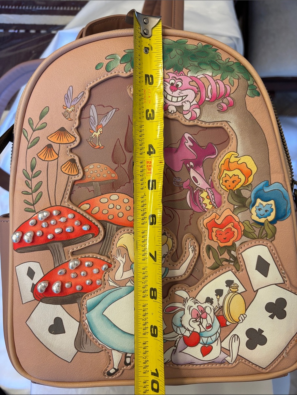 Disney Alice in Wonderland Pink Character Mini Backpack - Picture 9 of 12